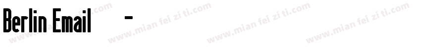 Berlin Email手机版字体转换